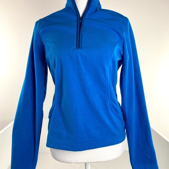 Lands’ End | Intense Blue Fleece Pullover XS NWOT - Picture 6 of 10
